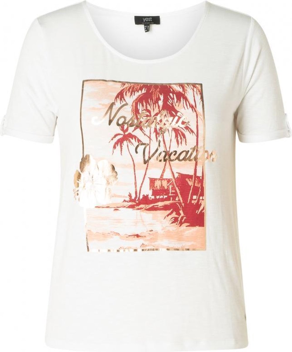 YESTA Jasmin Jersey Shirt - White - maat 4(54/56)