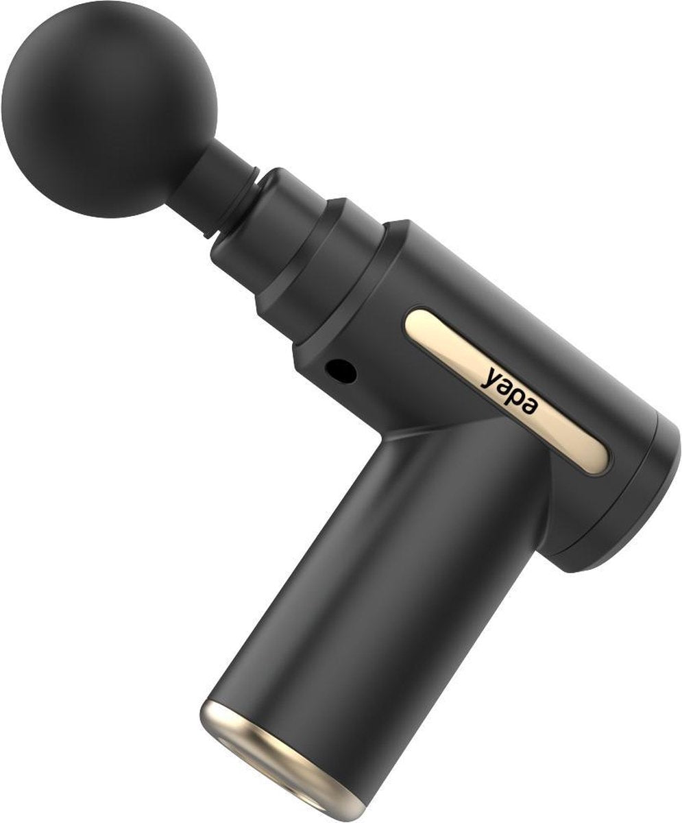 Yapa Electronics® Mini Massage Gun - Sport en Relax Massage - 4 Opzetstukken - Zwart