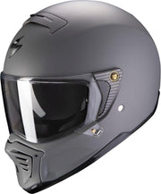 SCORPION EXO-HX1 SOLID MATT CEMENT GREY FULL FACE HELMET S