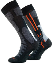 Comodo Motorsokken Performance - met Drytex Comfort - Zwart/Oranje 43-46