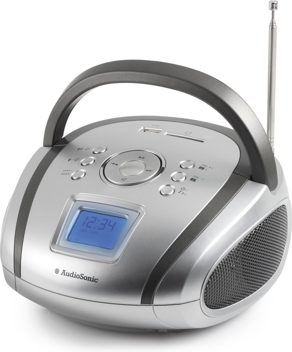 AudioSonic RD-1565 - Draagbare radio (zonder CD-speler) - Zilver