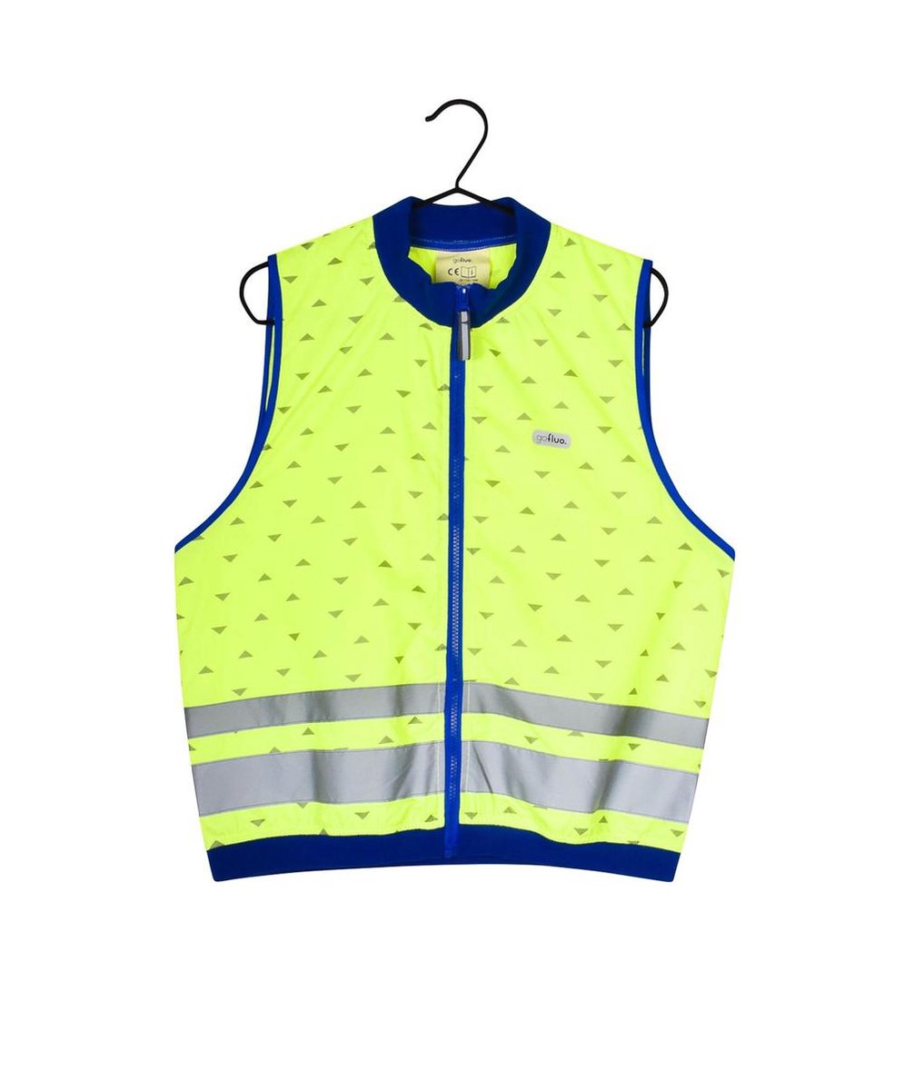 gofluo. Jackson Veiligheidshesje - Reflecterend hesje - Fluoriserend - Veiligheidsvest - Hardloophesje - Reflectie jas - Lichtgewicht - Veilig de weg op - Geel - XL
