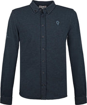 Heren Polo Blouse Bunschoten - Denim Blauw