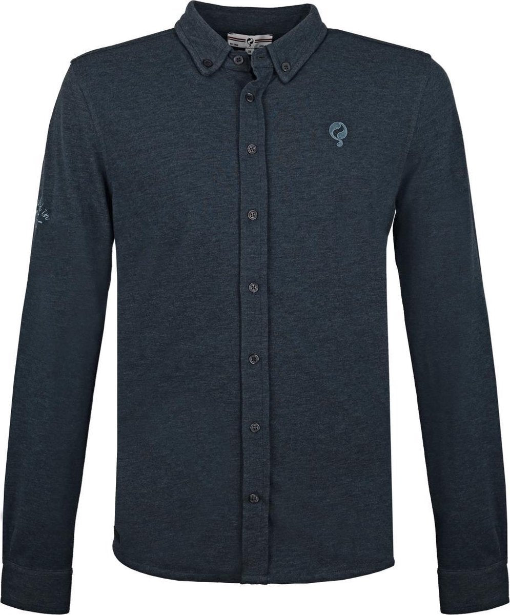 Heren Polo Blouse Bunschoten - Denim Blauw