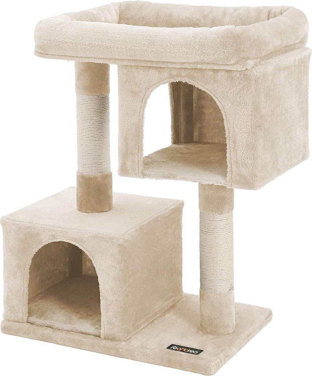 Nancy's S Krabpaal voor katten - Kattenboom - Beige - 60 x 40 x 84 cm