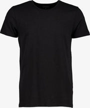 Unsigned heren T-shirt organic katoen - Zwart - Maat XL