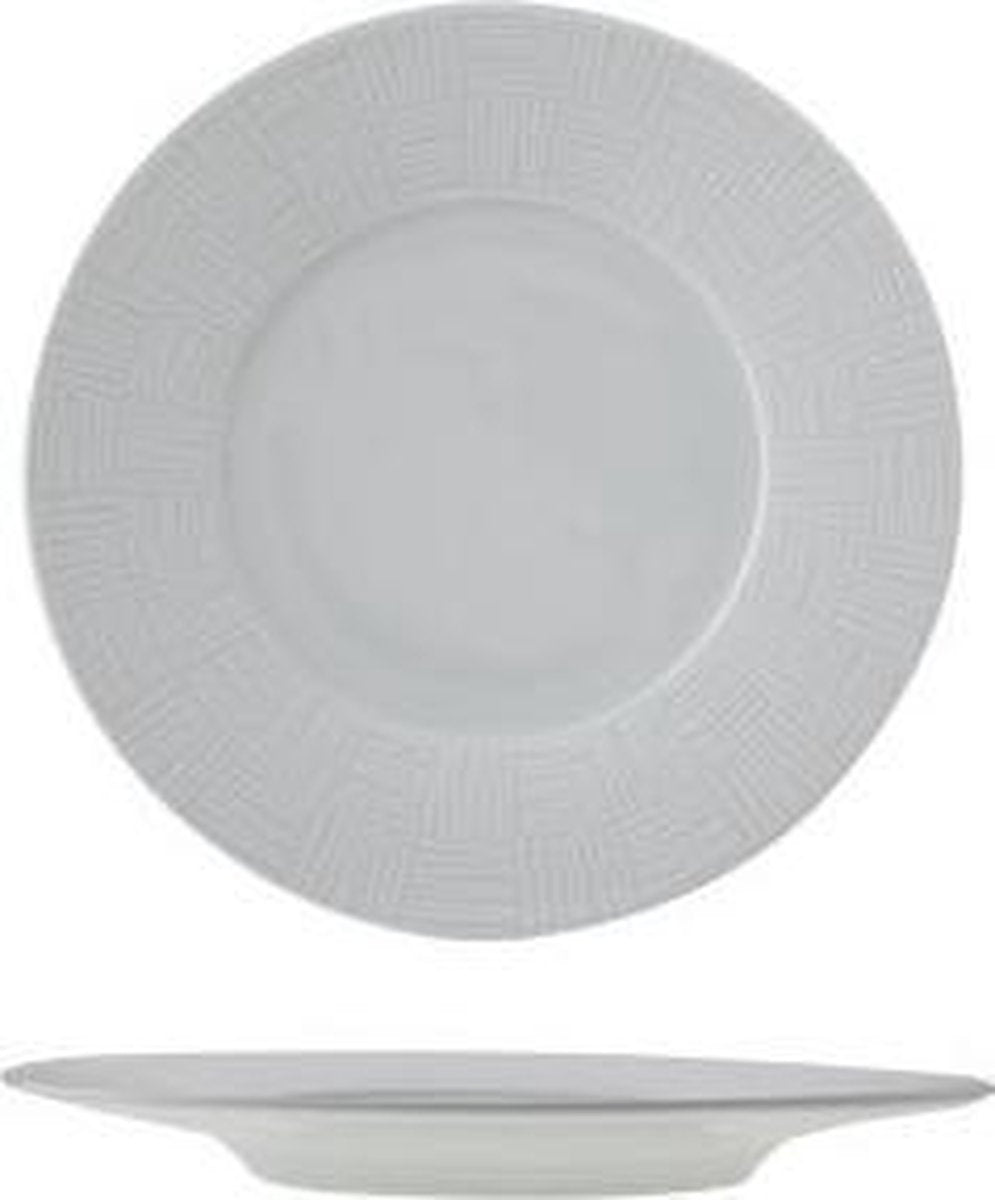 Rythm Wit Dessertbord - Ø 22cm