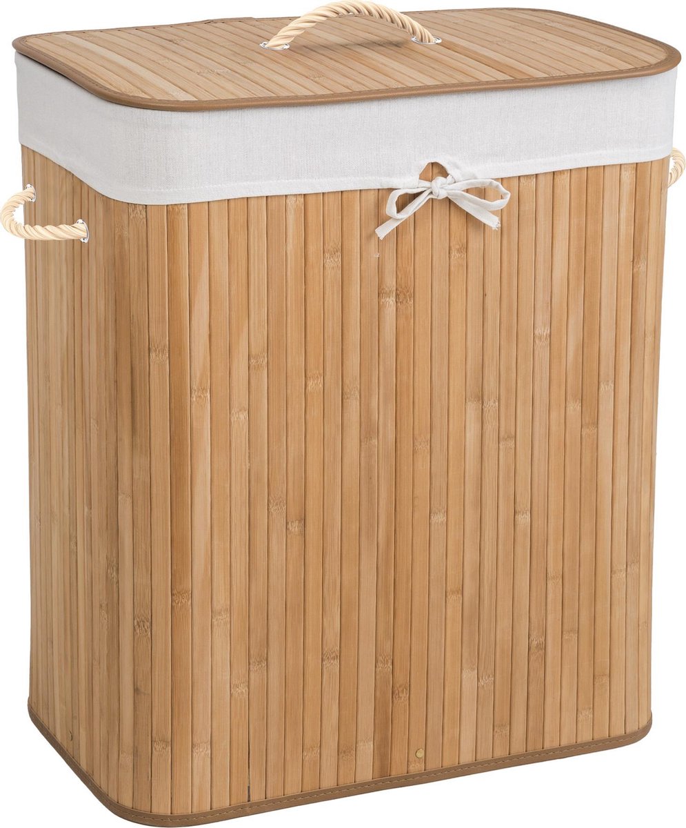 Bamboe wasmand incl. waszak 100L naturel 401834