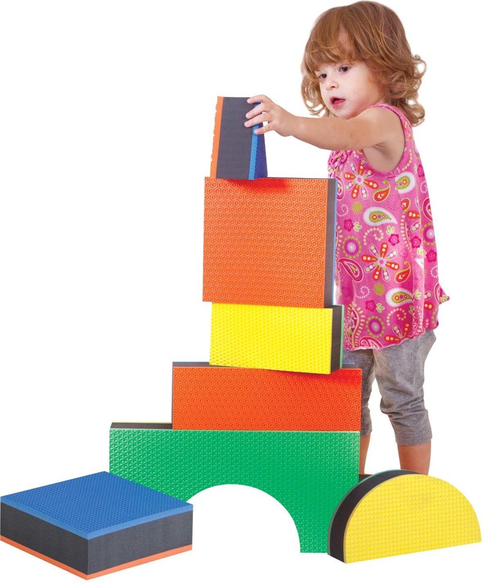 Edushape Jumbo Textuurblokken - 16 stuks