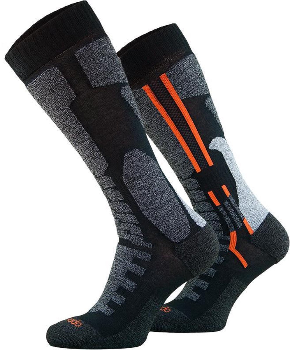 Comodo Motorsokken Performance - met Drytex Comfort - Zwart/Oranje 35-38