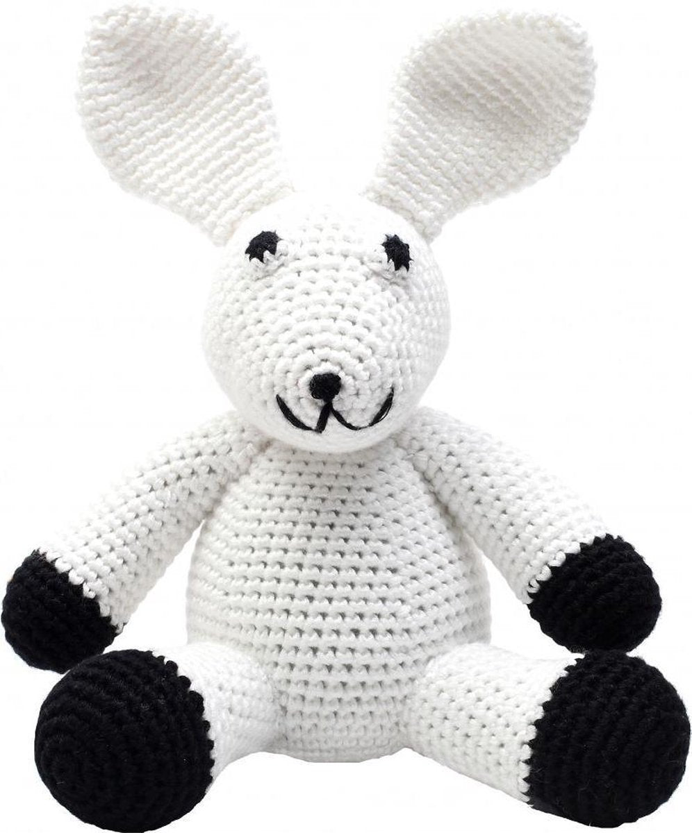 Naturezoo Knuffeldier Konijn Gehaakt 20 Cm Wit