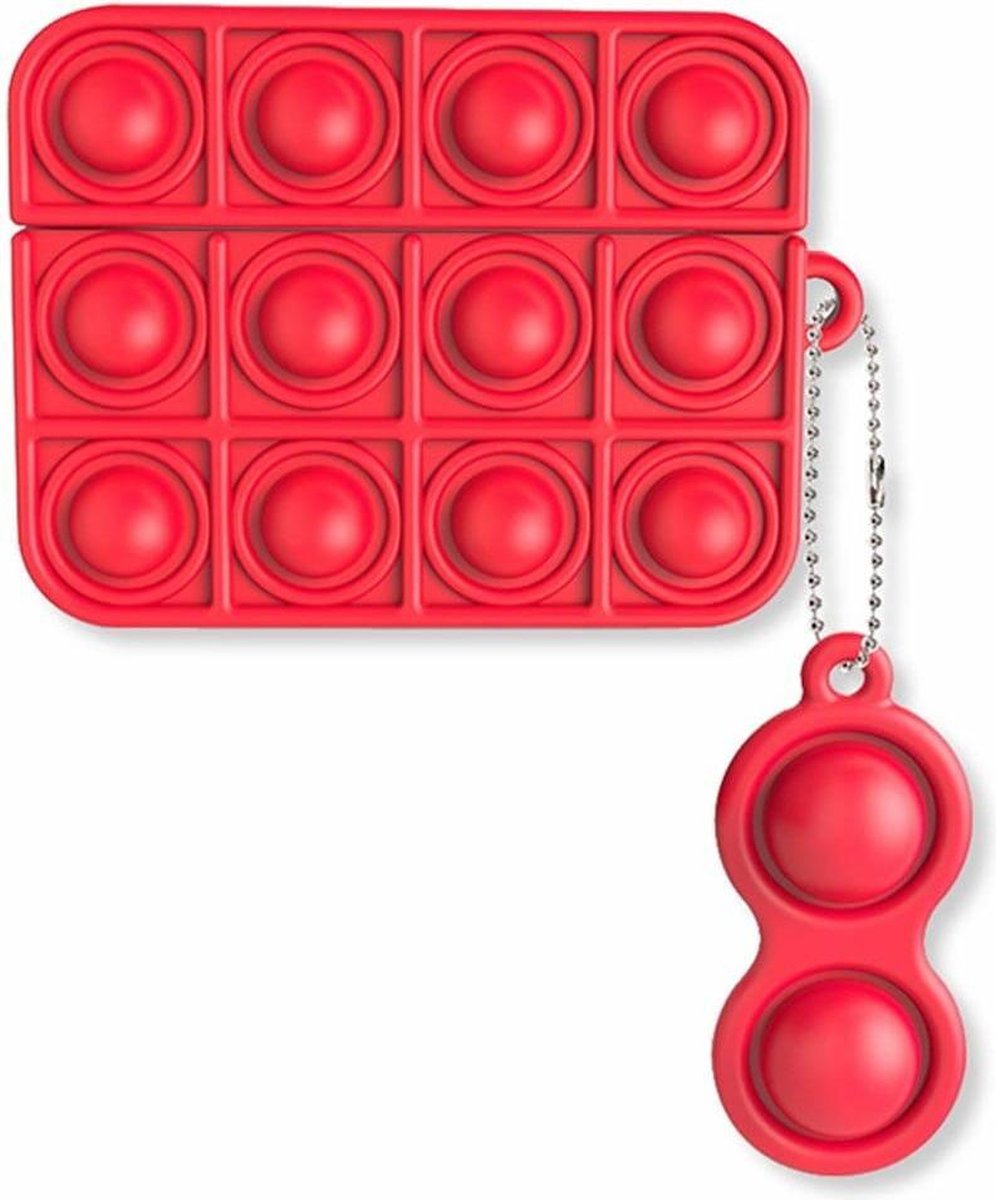 Rodent Pioneer Case Cover Voor Airpods Pro - Siliconen Rood | Watchbands-shop.nl