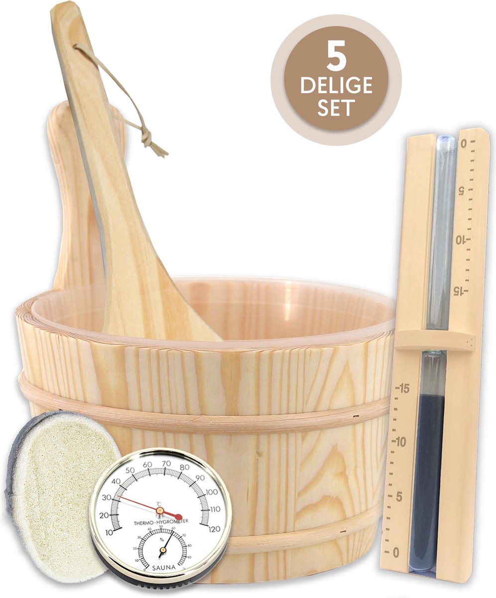 BrellaVio® Complete Sauna Accessoires Set - Emmer