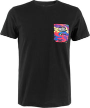 Diesel cotton O-hals shirt diego maglietta pocket zwart - L
