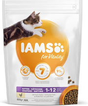 5x Iams Kat Kitten/Junior Kip 800 gr