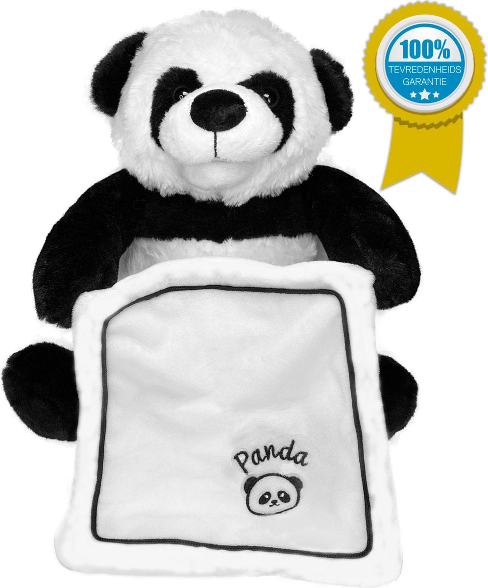 Kiekeboe Panda Beer Nederlandstalig - Interactieve Pratende Pandabeer - Pratende Teddybeer – Knuffel