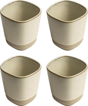 Mok 225ml ivoor - set 4 stuks