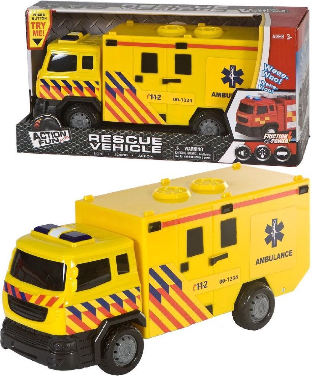 Ambulance Friction Truck + licht/geluid
