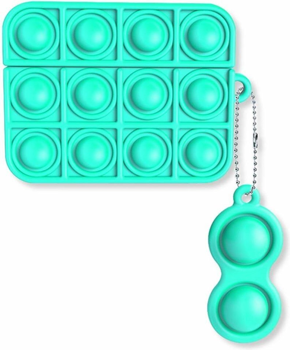 Rodent Pioneer Case Cover Voor Airpods Pro - Siliconen Turquoise | Watchbands-shop.nl