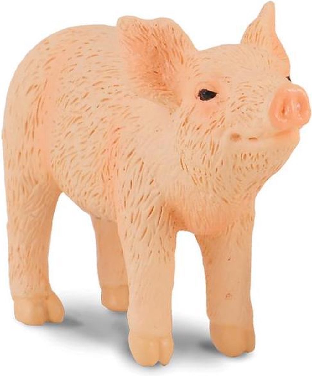 Collecta Boerderijdieren (S): BIGGETJE Snuffelend 5.5x1.7x3.5cm