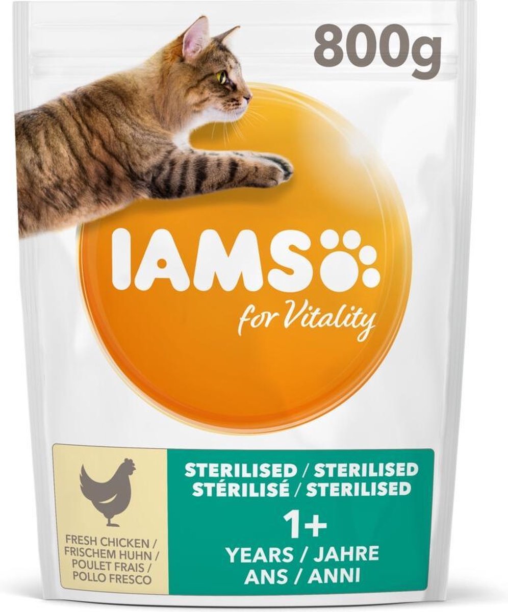 Iams Kat Adult Sterilised - Overweight Kip 800 gr