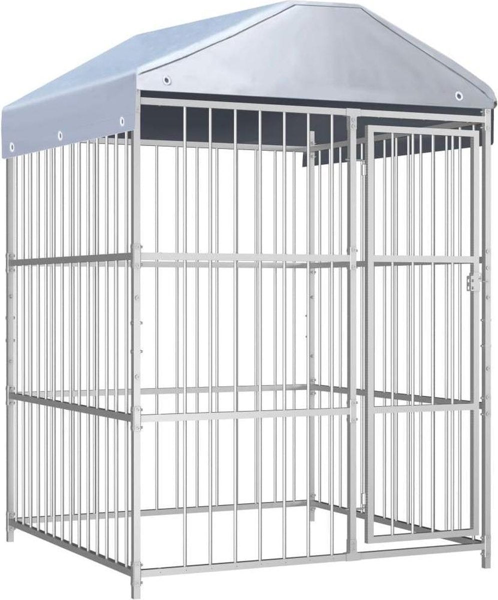 Medina Hondenkennel voor buiten met dak 150x150x200 cm