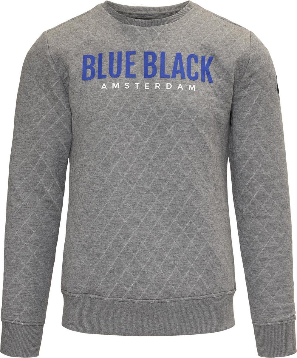 Blue Black Amsterdam Heren Trui Mathijs 3.0 Grijs Maat L