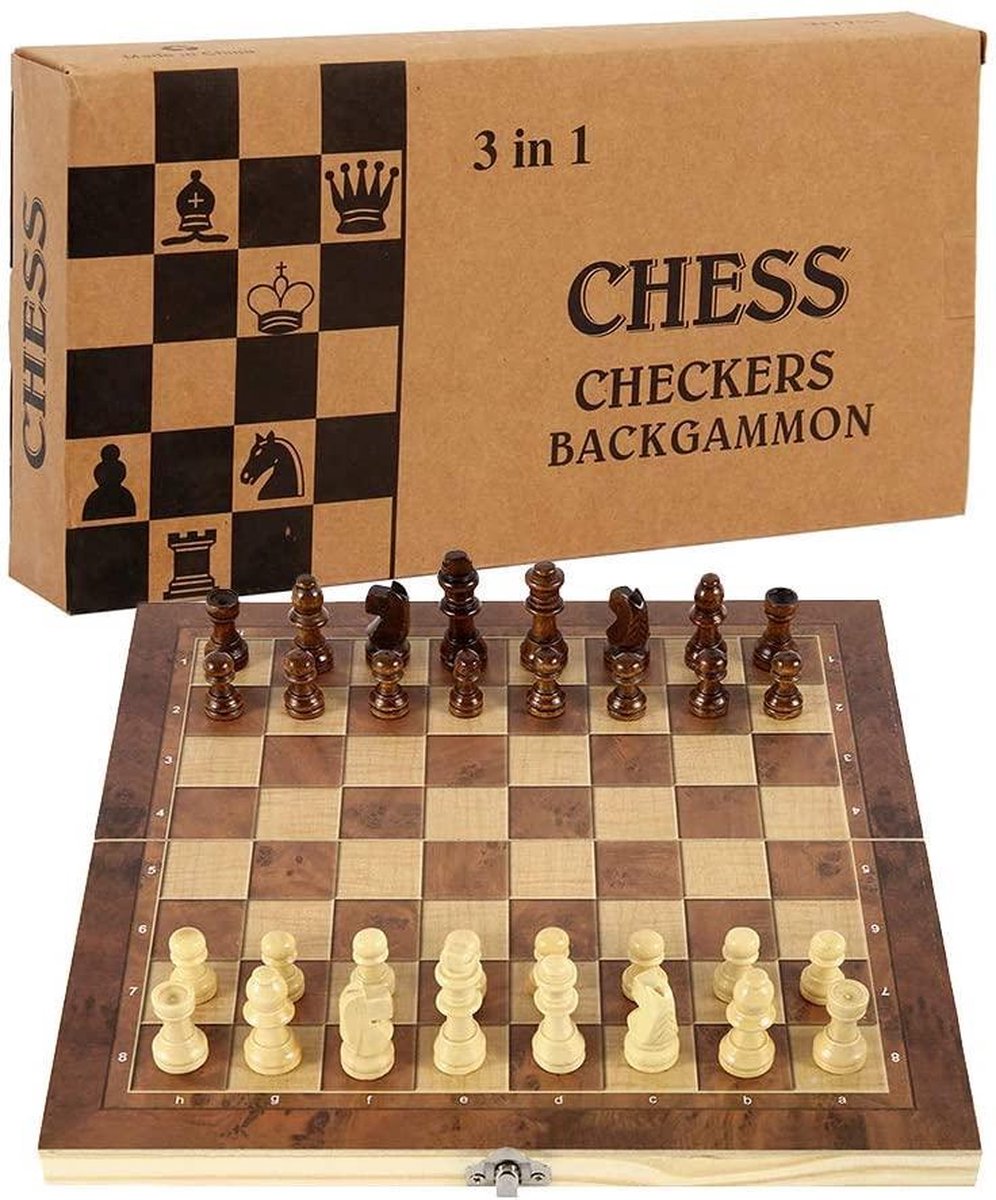 Schaakbord MET Schaakstukken - Zinaps Chess Set