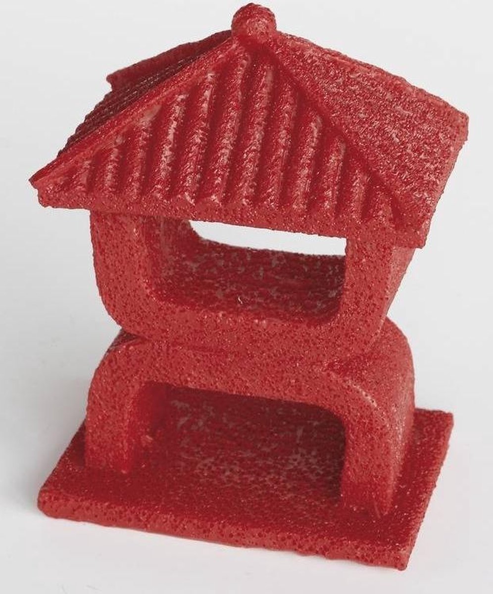 SF Zen Deco Mini Rode Tempel aquarium decoratie