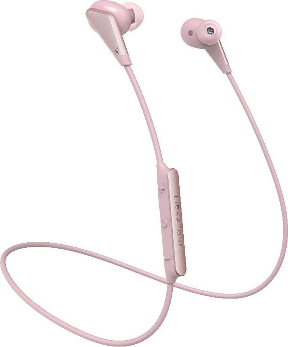 Libratone Track Wireless hoofdtelefoon - draadloze sport koptelefoon - tot 16 uur batterijduur - Rose