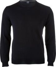 OLYMP heren trui wol - O-hals - zwart -  Maat XL