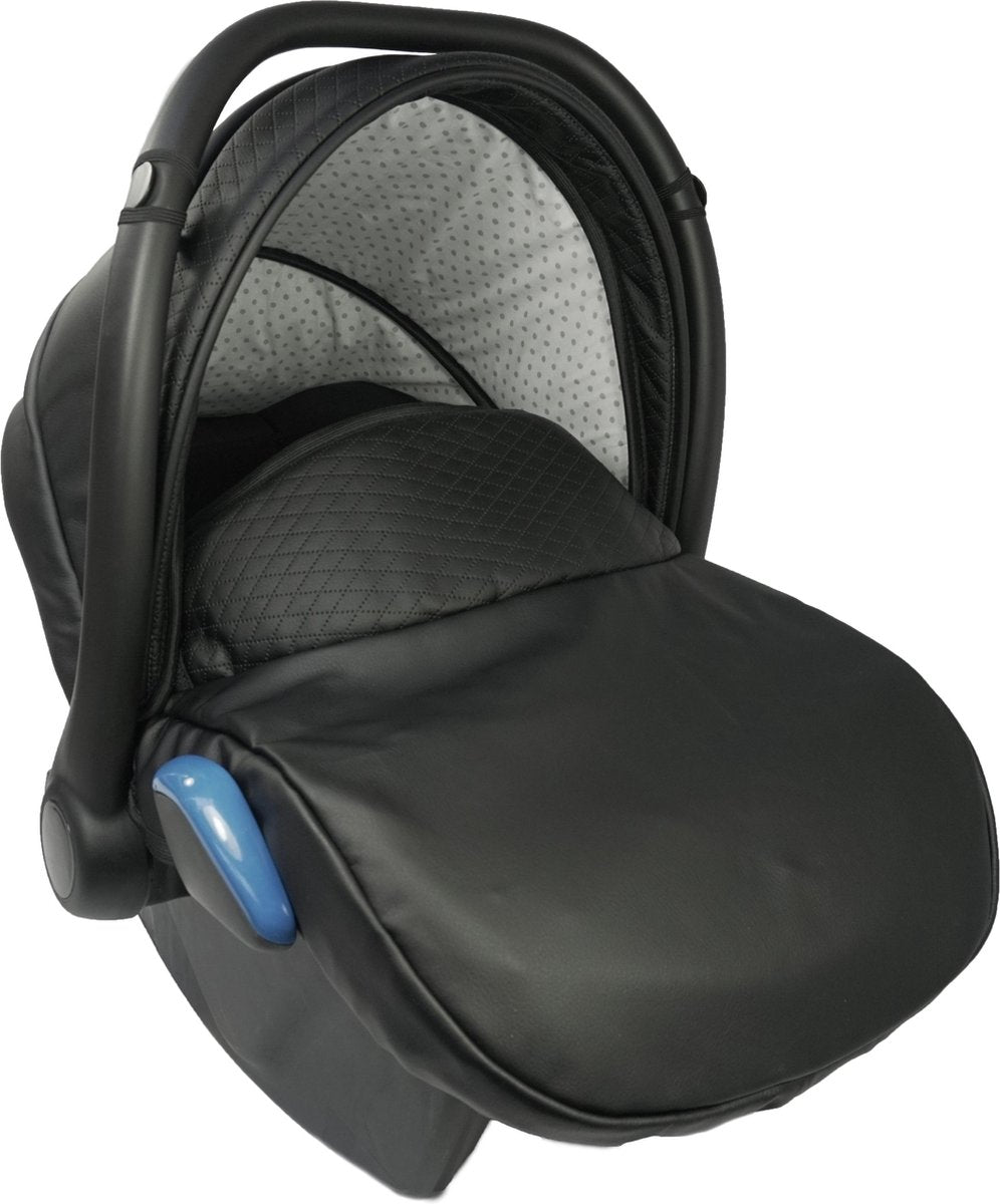 P'tit Chou Modena   Autostoel Eco leder  - Zwart - Gratis accessoires