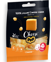 Cheese Pop | Snackpack Gepofte Cheddar Kaas | Doos | 17 x 20 g  | Snel afvallen zonder poespas!