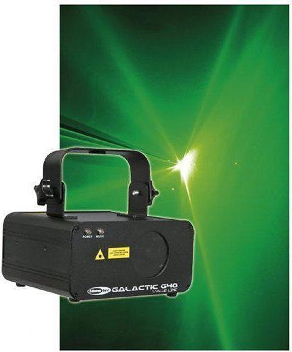 Showtec Showtec Galactic Value Line G-40 groene DMX laser Home entertainment - Accessoires