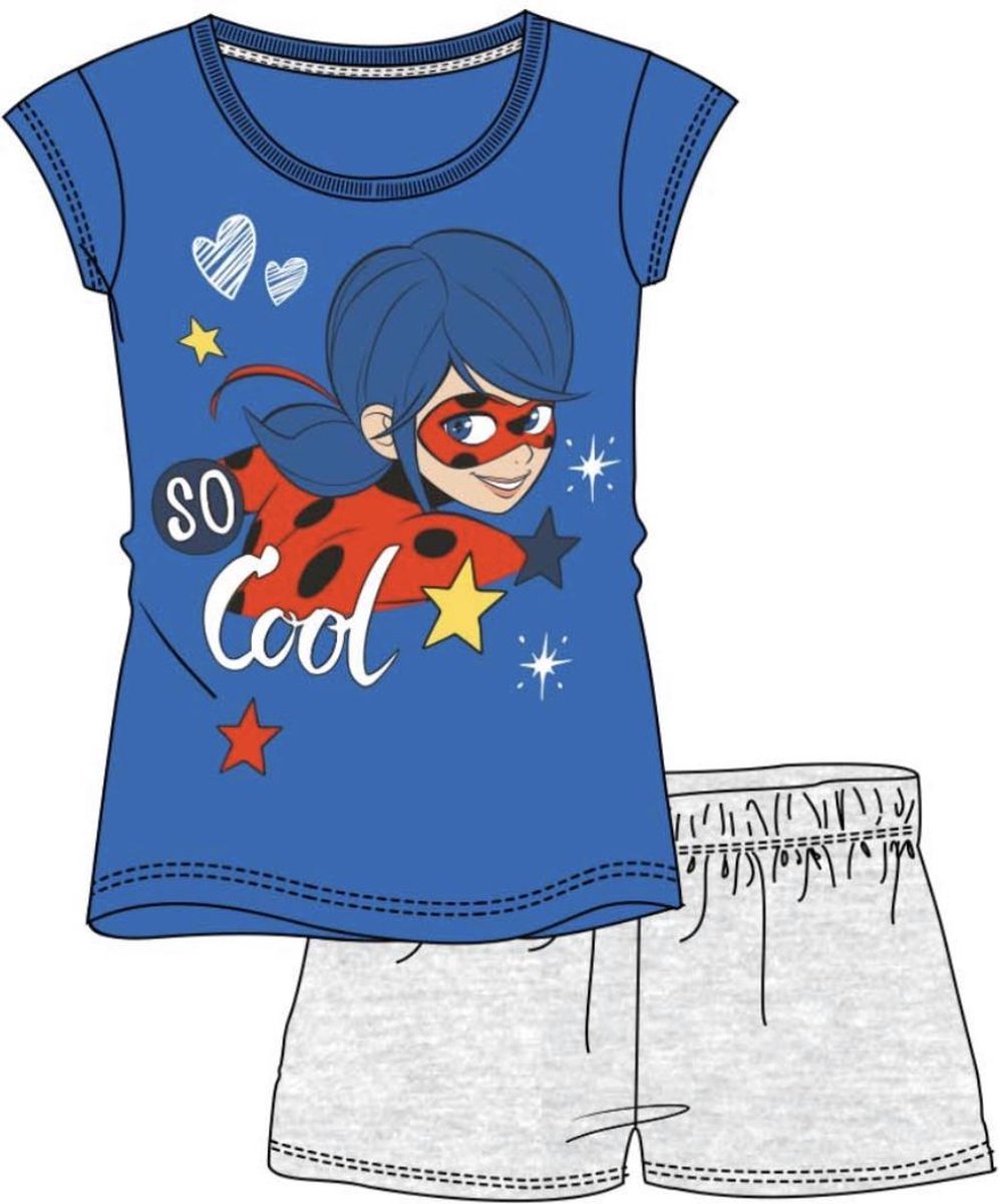 Miraculous ladybug - Pyjama - blauw - grijs -  maat 110 / 5 jaar