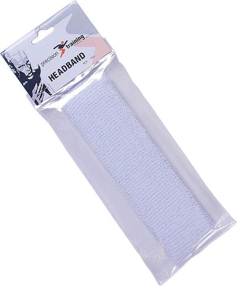 Precision Hoofdband Katoen Wit One-size