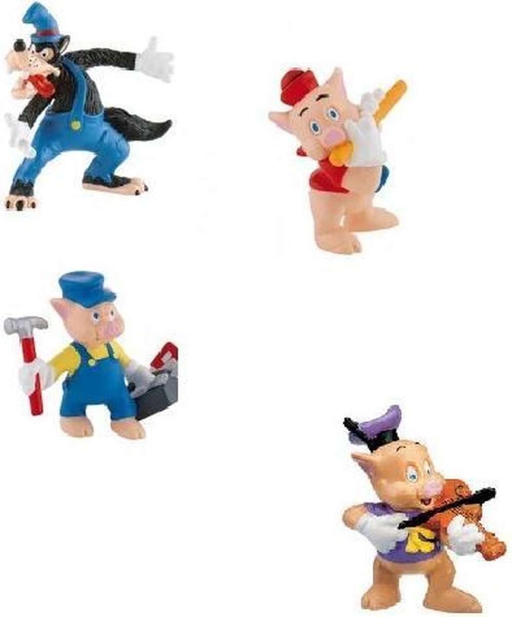 Speelset Wolf en de drie biggetjes Disney (Bullyland)