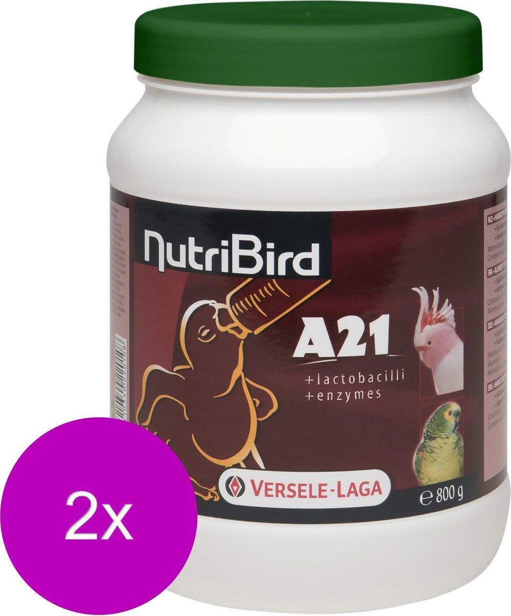 Nutri Bird Papegaai A21 - 2 St à 800 gr - Papegaaienvoer