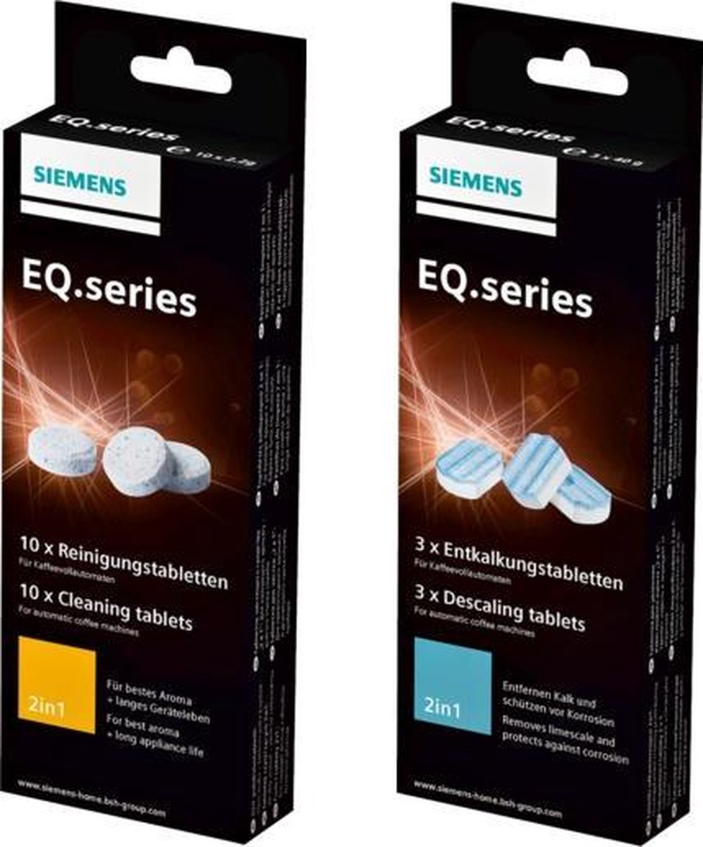 Siemens TZ80001N Reinigingstabletten - Siemens TZ80002N Ontkalkingstabletten