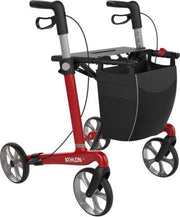 Athlon Carbon Rollator Rood - Standaard banden