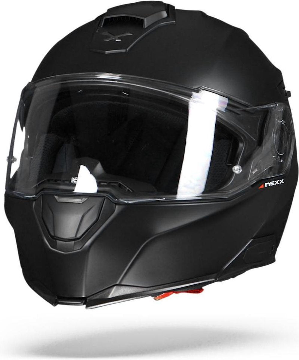 Nexx X.Vilitur Plain Mat Zwart Systeemhelm - Motorhelm - Maat S