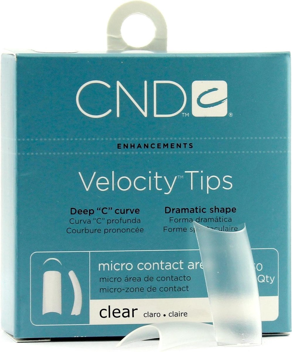CND - Brisa Sculpting Gel - Velocity Clear Tips - Nr. 10