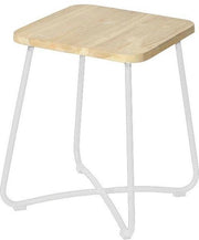 Liz side table 40x40x50 cm stonewhite