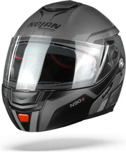 Nolan N90-2 Meridianus 30 Flat Lava Grey Silver Systeemhelm - Motorhelm - Maat XL