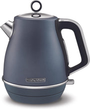 Morphy Richards EVOKE Krug Steel Blue Waterkoker Snoerloos Staal-blauw