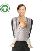 Babylonia TRI COTTI Draagdoek Baby - Large - Silver Cloud