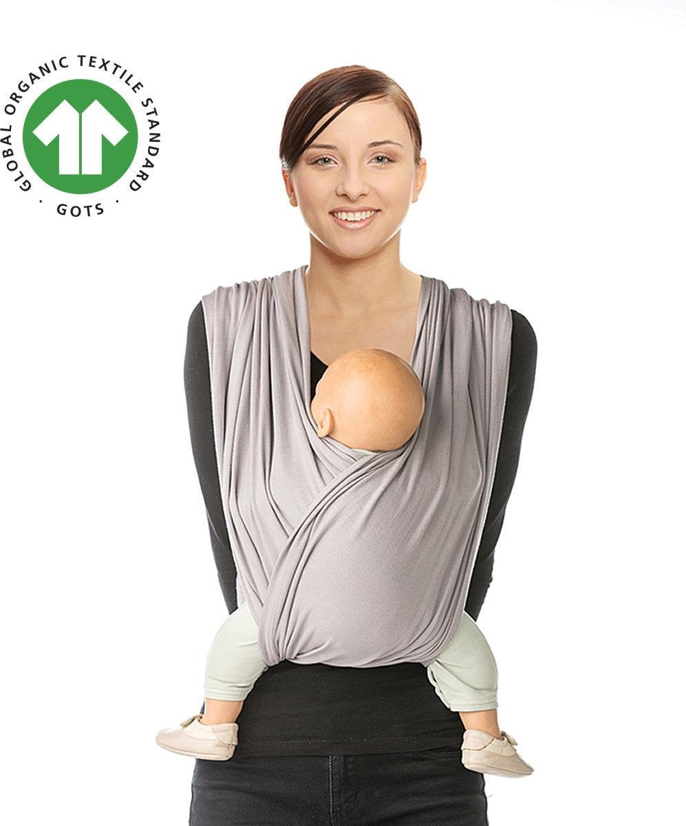 Babylonia TRI COTTI Draagdoek Baby - Large - Silver Cloud