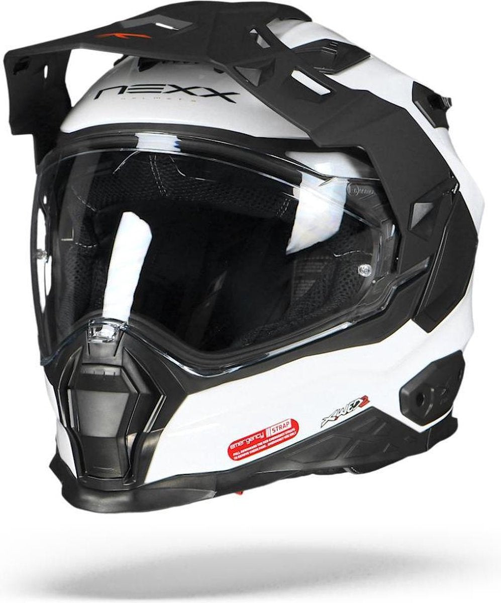 Nexx X.WED2 Plain Wit Integraalhelm - Motorhelm - Maat XL