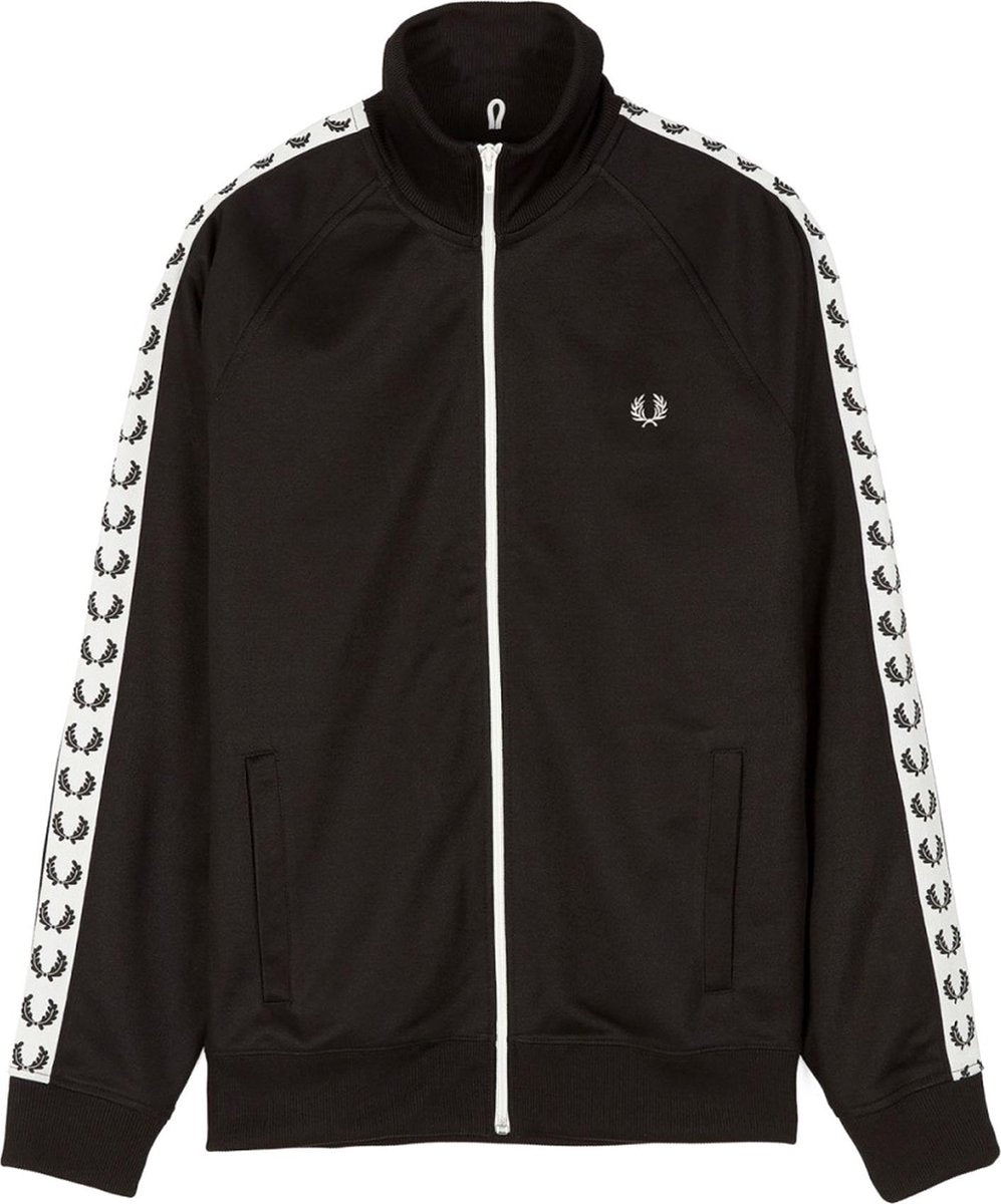 Fred Perry Sportjas - Maat M  - Mannen - zwart/wit