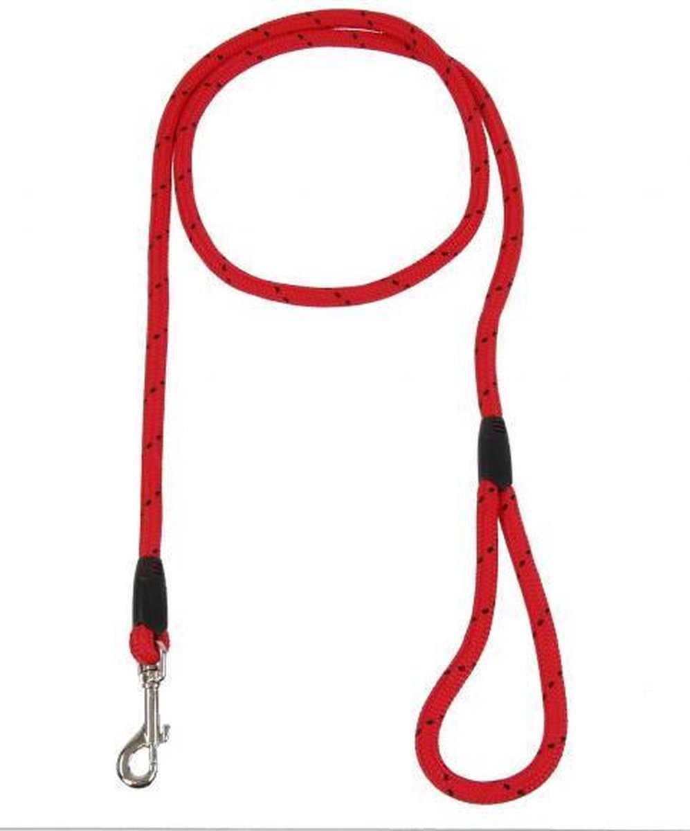 Rosewood hondenriem touw rood / zwart 162 cm